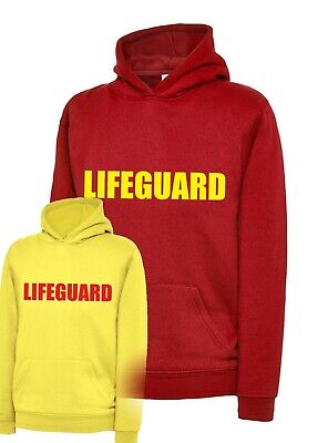 Beach Fancy Dress Life Guard Party Unisex Hoody Top Lifeguard Printed Hoodie