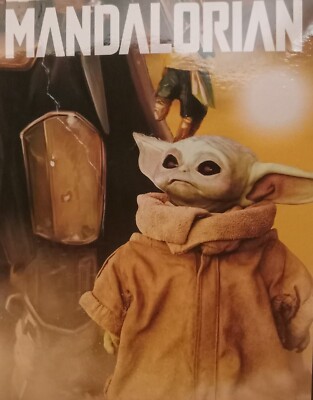 DISNEY STAR WARS MANDALORIAN BABY YODA WARM THROW SOFT BLANKET