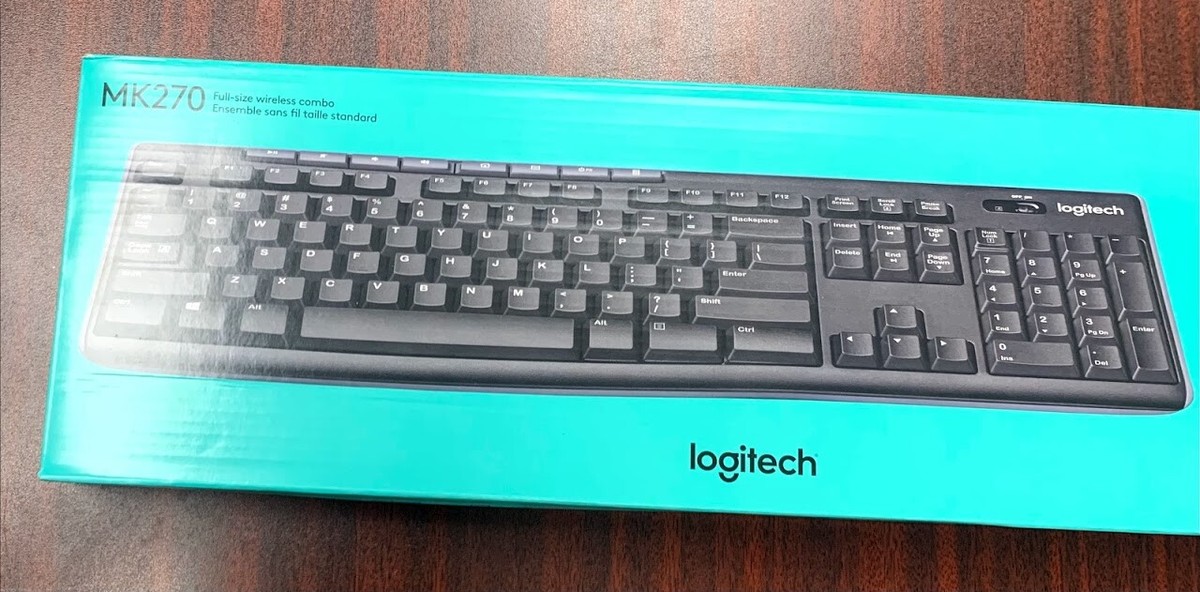 Logitech MK270 Wireless Keyboard and Mouse Combo w/ Batteries