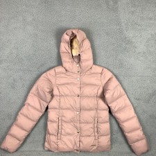 Ilse Jacobsen Down Coat Jacket Womens Size 34 Us 4 Pink Hooded Puffer Flaws $416
