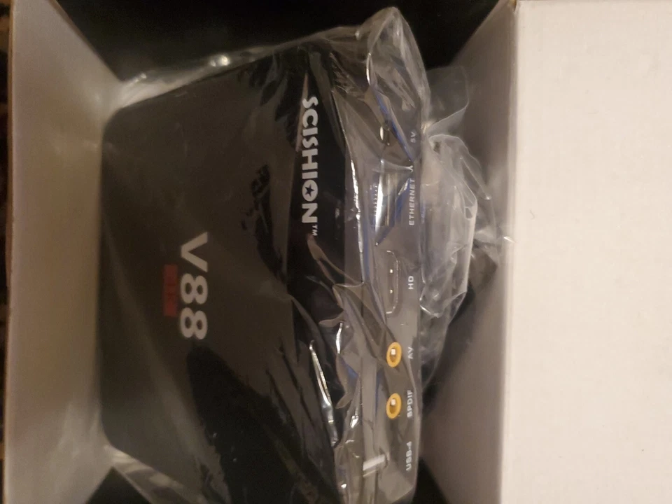 SCISHION V88 Android Smart TV Box 4K HD 1080P WIFI Reproductor multimedia con control remoto NUEVO EN CAJA Foto 2 de 4