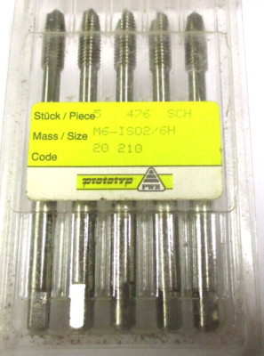 5x PARADUR PROTOTYP Gewindebohrer HSSE  M6 6H  20210 DL Neu H56991