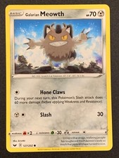 Galarian Meowth 127/202 | common | SWSH 