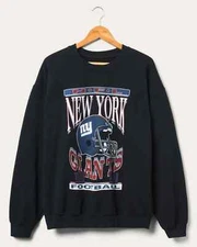 New York Giants NFL Junk Food Men's Helmet Flea Market Crew Sweatshirt