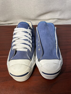 Vintage Converse Mens 3.5 JACK PURCELL Blue Periwinkle Suede USA
