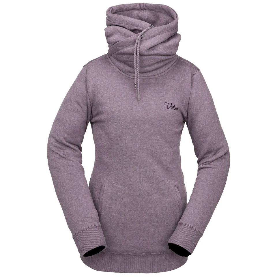 Volcom Tower Fleece Damen Hoodie Sudadera Lila Nueva - Imagen 4 de 4