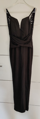 WAL G. Amira Lace Maxi Dress UK Größe 10