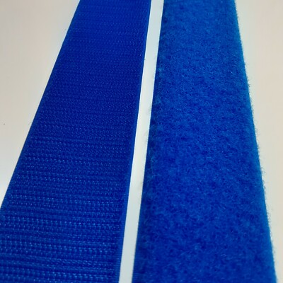 Velcro  Brand 1 1/2'' Wide Blue Hook & Loop Set - SEW-ON TYPE - 5 YARDS