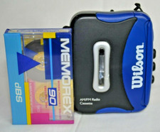 Wilson AM/FM Radio  Stereo Cassette Player WG1WB Portable w/ Memorex Tape dBS