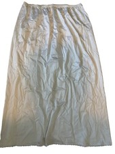 Vintage Vanity Fair Long Skirt 1/2 Slip Size 40 Large Ivory