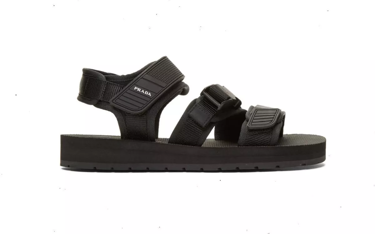 Prada black deals tech sandals