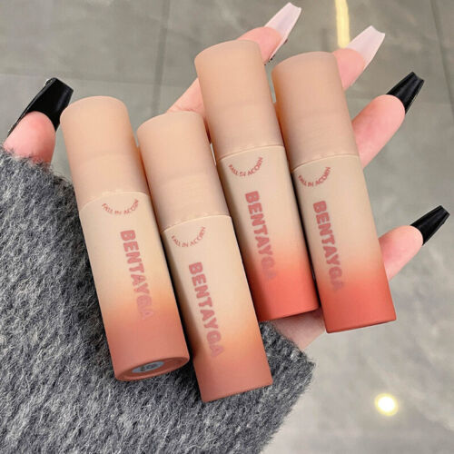 Lip Gloss Samt Matt Lippenstift Langhaltend Makeup Lippenstift Schlamm Kosmeti % - Picture 5 of 25