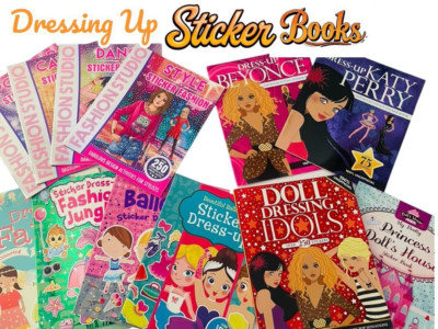 Dress Up stickers books for children Activity books doll dress NEW!