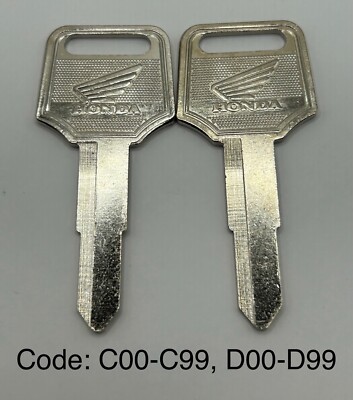 2 Motorcycle Key Blanks Honda Shadow ACE Sabre VF 700 ATV Blank Nighthawk Magna