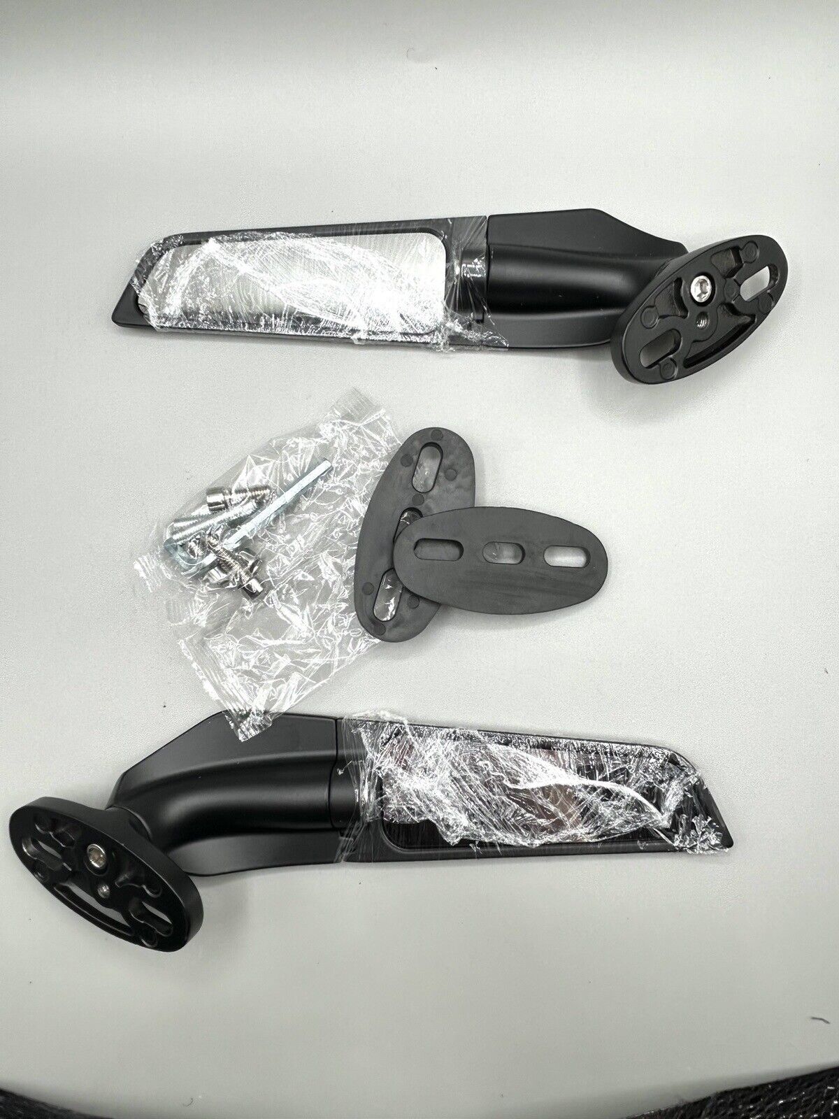 2pc MZS Universal Motorcycle Moped Scooter Side Mirrors — NEW