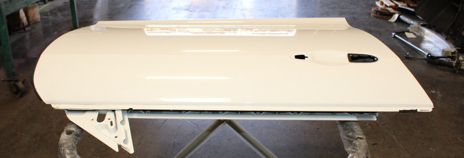 Maserati Ghibli, RH, Right, Front Door Shell, White, Used, P/N 673007993