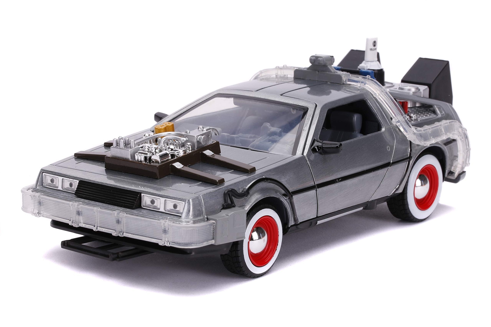 Back to The Future Part III 124 Time Machine Diecast Car L... Ships