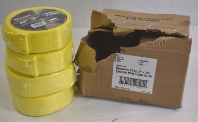 Keeper 89922 2''  x 20' Yellow Vehicle Recovery Strap 7000 lbs Lot of 4