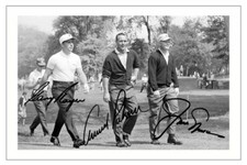 PALMER NICKLAUS PLAYER Signed Autograph GOLF Signature Photo Fan Gift Print