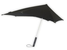 Paraguas Senz Original Pure Black Storm - mejor a prueba de viento, lluvia y resistencia UV