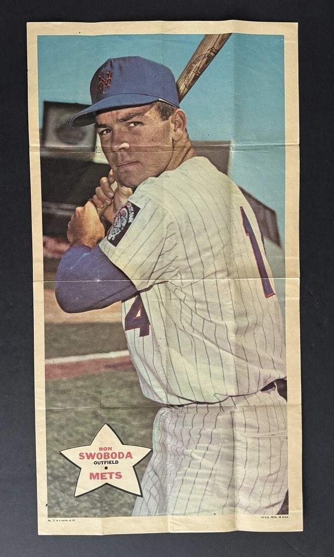 1968 Topps Posters Set-Break # 17 Ron Swoboda *GMCARDS*