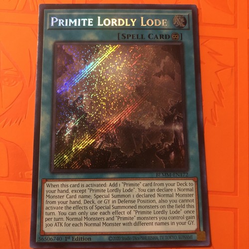 Primite Lordly Lode Yugioh NM