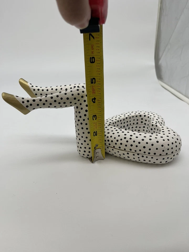 Photo Frame Heart Sitter Wood Painted Polka Dots Love Valentines Day Gift Signed - Image 4 of 4