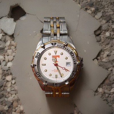 Tennessee Volunteers NCAA Stainless-Steel Two-Tone Women's Watch by HANA