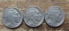 United States 2X 1936 AND A 1937 Buffalo Nickels USA  5 Cents Coin LOT 3-B