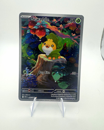 The Pokémon Company Sewaddle 087/086 Sv: White Flare Holo Illus Rare 50 HP