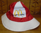 Vintage Unused Red McDonald's Bucket / Fishing Hat — photo 1