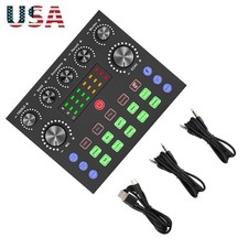 For Live Steaming and Family Karaoke V8S Sound Card Multi-platform Compatibility