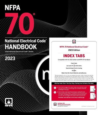 NEC 2023 NFPA 70 National Electrical Code Handbook 2023 Hardcover & Index Tabs
