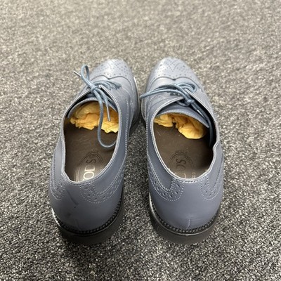 gray dress blue shoes $700 TOD'S Leather Wingtip -Size 9.5 Men's Lace-Up Dress Shoes Bodysuit Size:9 months with a finely striped clothing view all 100% Silk Dresses Long