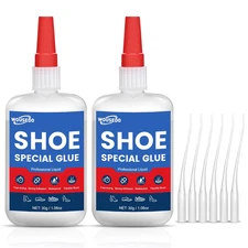 30G X 2 Pcs Shoe Glue - Quick Dry Strong Adhesive for Shoe Repair, Boots, Sneake