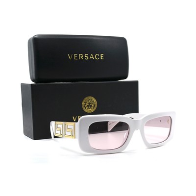 New VERSACE VE4444U 314/5 White Pink Sunglasses AUTHENTIC Women s Style