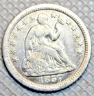1857-O Seated Liberty Half Dime SILVER