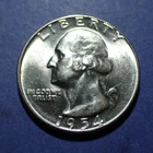 1954 Washington Quarter  BU+