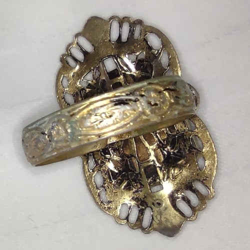 Vintage Costume Rings Lot Gold/Silver Tone Adjustable Statement Rings - Picture 10 of 13