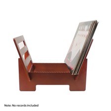 Vinyl Record Holder Retro Wood Storage Rack Vinyl Albums Storage Organizer QXRB