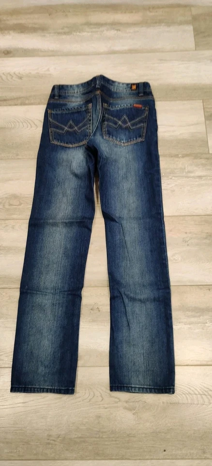 Jeans 7 For All Mankind Niños 12 Azul Slimmy Slim Denim Recto Lavado Medio Foto 2 de 4