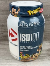 Dymatize ISO 100 Hydrolyzed Protein Powder - 24 Svgs. Fruity Pebbles - Exp 11/26