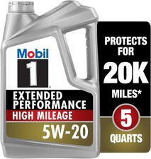 Mobil 1 Advanced Fuel Economy 5W-20 Full Synthetic Motor Oil 5 Quart Jug OEM USA 42.23 per gallon