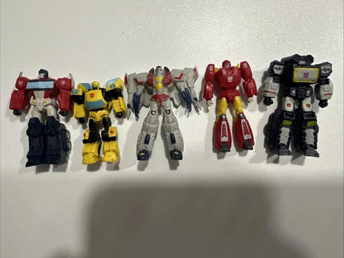LOT-5~ Hasbro Transformers Mini Figures Bundle - Loose Figures~ VINTAGE