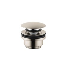 Hansgrohe 50100821 Bathroom Sink Push Open Pop-Up Drain 1-1/4" Brushed Nickel