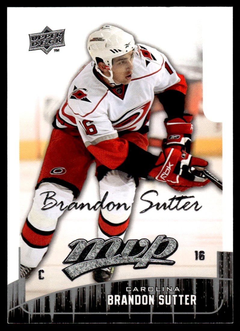 2009-10 Upper Deck MVP Brandon Sutter Carolina Hurricanes #246