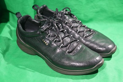 ECCO Biom Fjuel Black Yak Leather Sneakers Men's 40 US 6-6.5