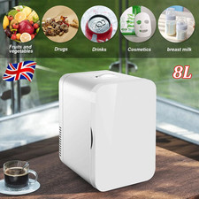 8L Portable Mini Fridge Table Top Electric Small Cooler Bedroom Ice Box Office