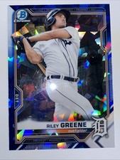2021 Bowman Sapphire Chrome Prospects Riley Greene #BCP-4 RC Detroit (1316)🔥🔥