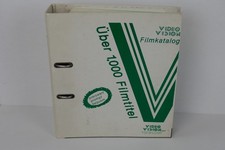 VIDEO VISION Filmkatalog Verleihordner Videothek 80er no telerent Glasbox